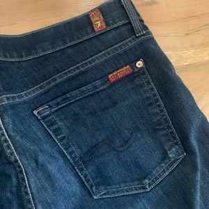 5-Pocket Straight Leg Jeans: 7 For All Mankind